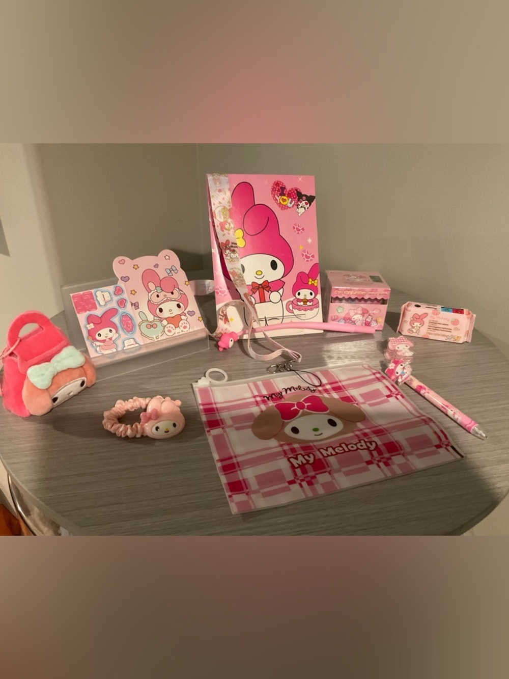 My Melody Bundle - Zip Pouch Set with Lanyard and Accessories